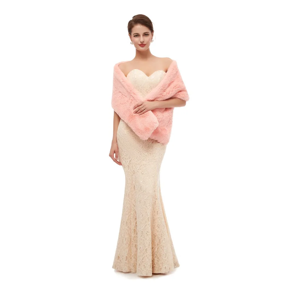H& S BRIDAL, зимняя теплая шаль из искусственного меха для невесты, болеро, 10 цветов, накидка-палантин для свадьбы, вечеринки
