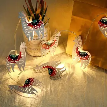 

10LED Christmas String Battery Fairy Light Energy Saving and Environmental Protection Metal Home Party Curtain Window Decor