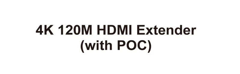 POC 4K HDMI удлинитель 120 м по RJ45 Ethernet Cat5e Cat6 один сетевой кабель удлинитель TX передатчик приемник ТВ петля-выход