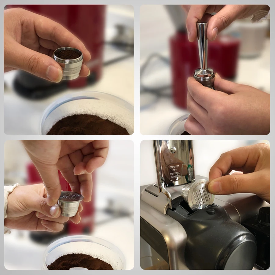 3 шт./компл. с фильтром для кофемашины Nespresso Нержавеющая сталь многоразового Кофе капсулы Кофе вскрытия многоразовые Кофе Pod Бизнес на день рождения Кофе посуда подарок