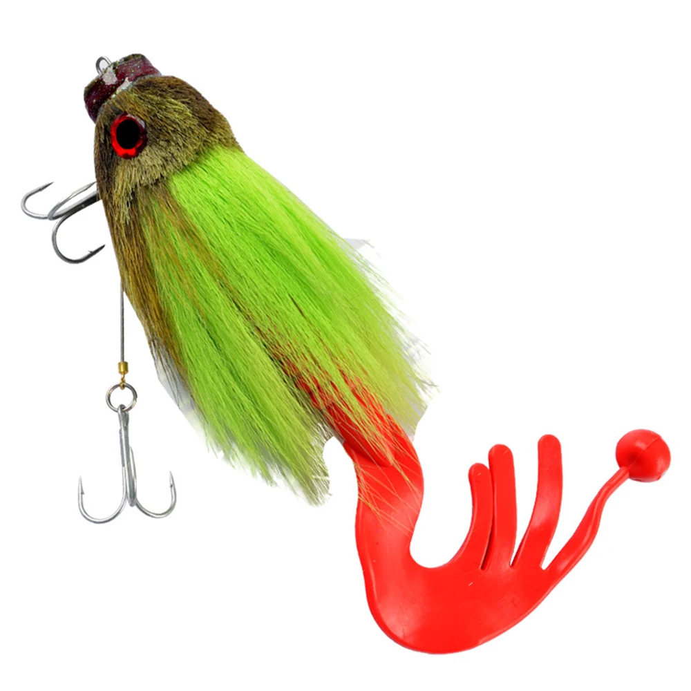 Новая Щука Муха Рыбалка 35 г/17 см олень материал волос большая мышь Сухие