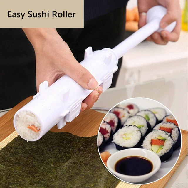 Kitchen Sushi Maker Kit Rice Roll Mold Bazooka Style Easy Sushi