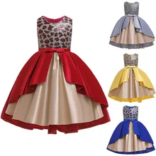 Платье для девочек; маскарадный костюм Анны и Эльзы на Рождество; платье принцессы с блестками; платье подружки невесты; платье для торжеств; платье для дня рождения; свадебное платье