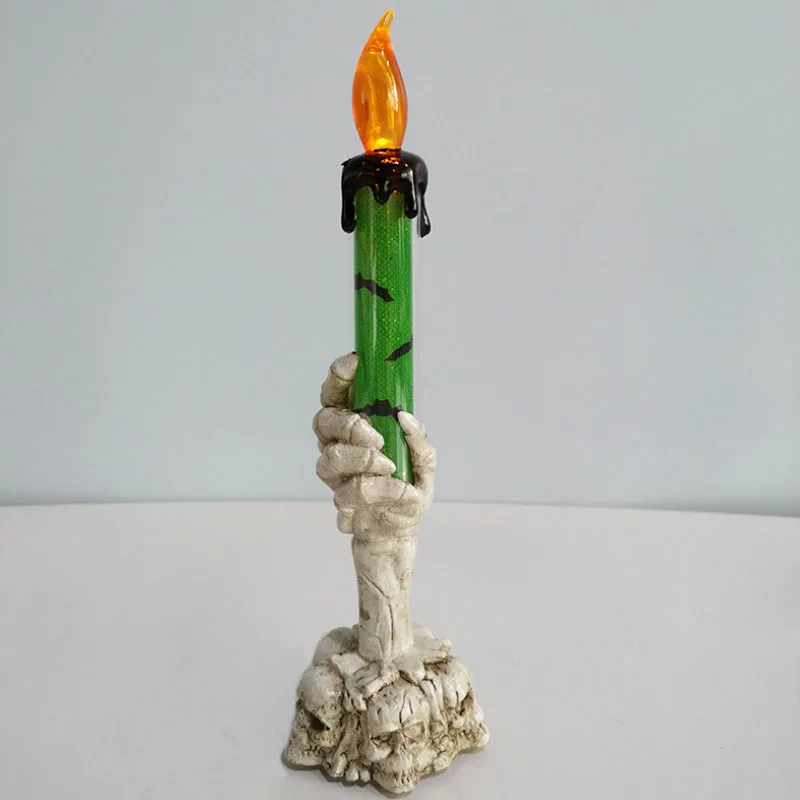 New Halloween LED Flash Illuminate Ghost Hand Candle Light Bar Ghost Festival Product Decoration Props Light Simulation Candle