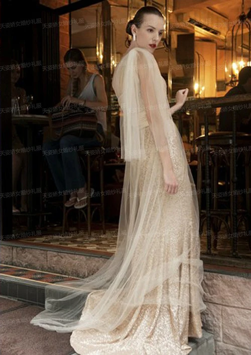 Дешевые robe de soiree Новая мода с открытым плечом тюль vestido de festa вечерние платья вечернее платье для матери невесты
