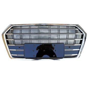 

Front grille racing grills for 2018 Audi Q5 upgrade Audi SQ5 electroplating silver frame