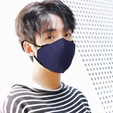 Зимняя одноцветная маска от пыли для взрослых и детей, эластичная моющаяся маска для ушей, 95AB