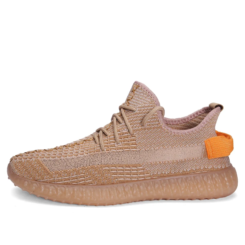 Новинка года; летняя популярная мужская спортивная обувь; Кокосовая обувь; модная дышащая повседневная обувь; нескользящая спортивная обувь для тенниса - Цвет: Khaki