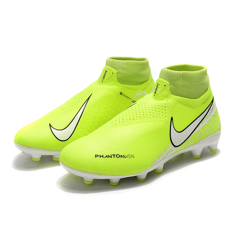 Футбольные Бутсы Nike Phantom VSN Shadow Elite DF AG 39-45, черные люкс белые бесшовные кроссовки, мужские футбольные бутсы Nike