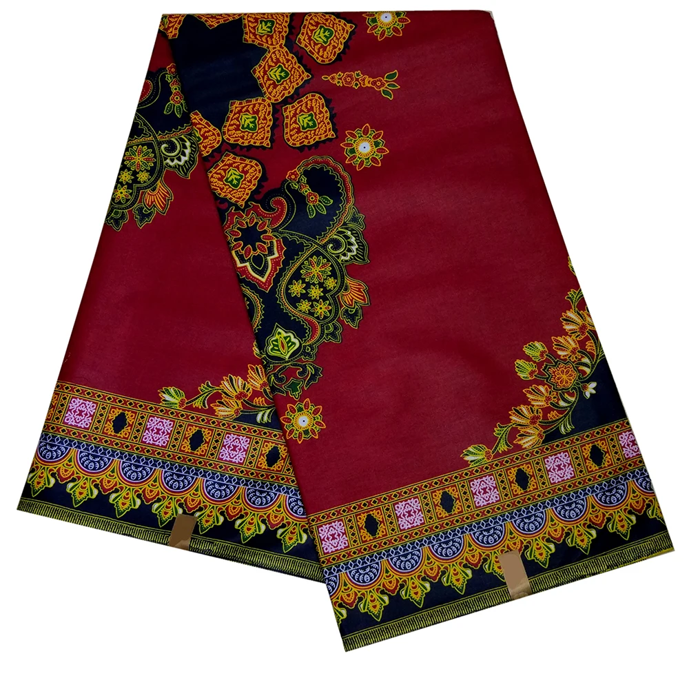 

2020 Latest Cotton African Wax Print Fabric Ankara Nigerian Printed tissu wax Fabric For Dress