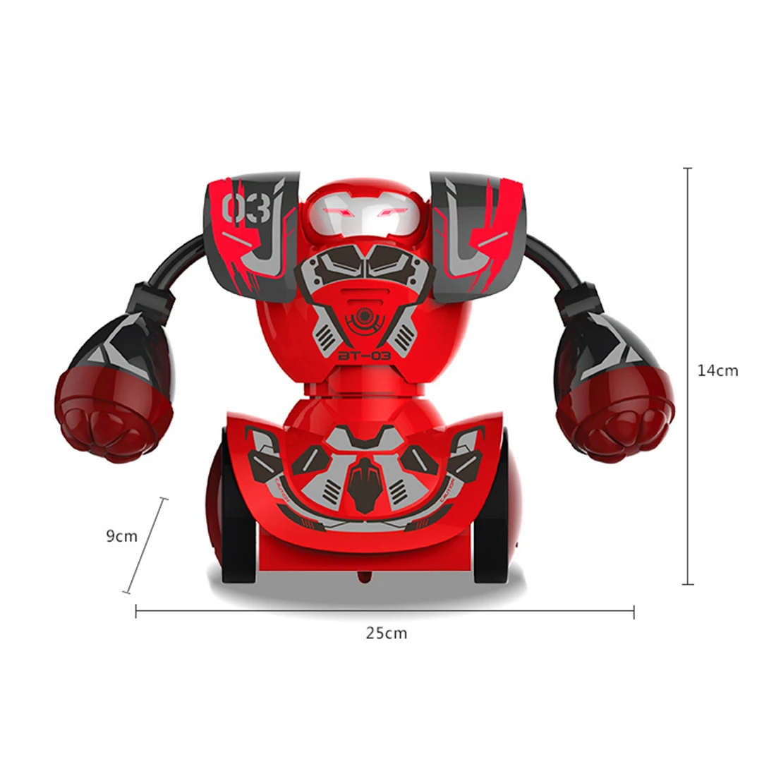 1PC RC боксерские роботы интеллектуальный пульт дистанционного управления Боевая двойная игрушка RC боевой робот с боксерской мишенью-красный