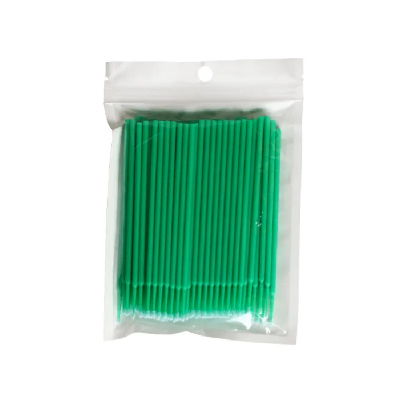 100 шт микро Q-tips прочные одноразовые для наращивания ресниц индивидуальные Аппликаторы тушь для ресниц кисти для женщин горячая распродажа