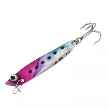 WAJAT Two metal lures per bag of winter baits 10g high speed 3d vibrating artificial baits