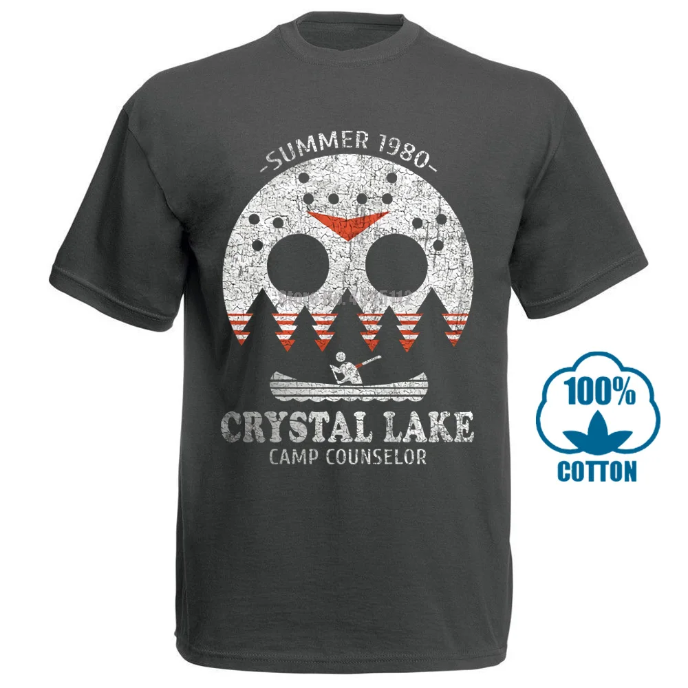 Crystal Lake Camp consultant футболка 13 Friday Jason Horror 13Th Fun - Цвет: Charcoal