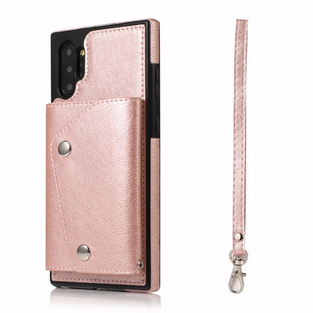 Роскошный кожаный чехол-кошелек в стиле ретро для samsung galaxy note10 pro s8 s9 s10 plus note8 note9 A20 A50 A70 s7edg