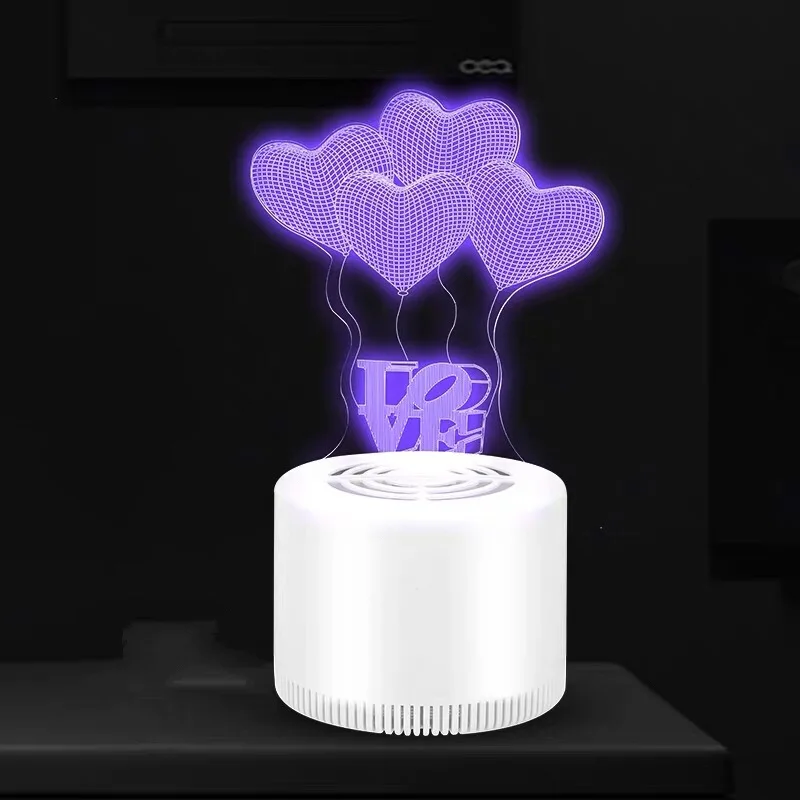 3D Светодиодная лампа ловушка для москитов безрадиационная usb противомоскитная