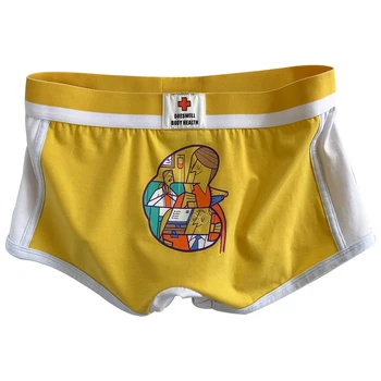 

3 Pieces Men Underwear Boxer Cotton Breathable Mens Panties Soft Men Boxer Shorts Summer Solid Color Printed Underpants 2020 New