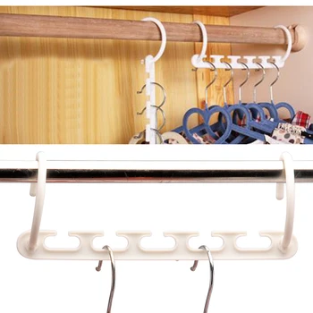 

8pcs/Set Magic Hangers For Clothes Laundry Storage Holder Space Saver Wardrobe Clothes Pants Coat Hanger Organizer With Hooks