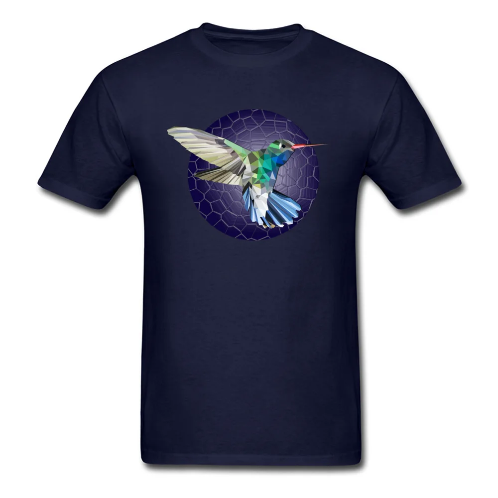 Hummingbirds night T-shirts Short Sleeve Design Funny Men Summer Tops & Tees Design Tops Shirt Round Collar Pure Cotton Hummingbirds night navy