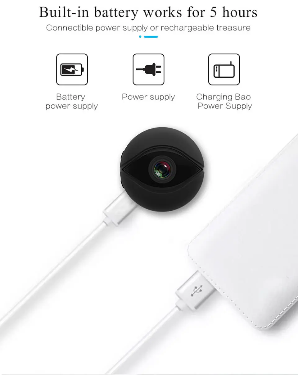 A10 Мини WiFi камера 1080P HD ИК ночного видения Домашняя безопасность ip-камера CCTV Обнаружение движения Беспроводная радионяня камеры-регистраторы DVR