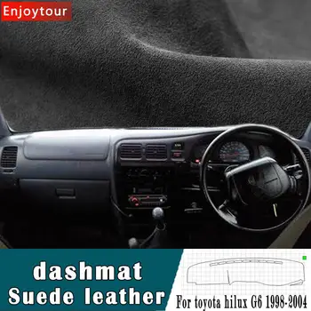 

Car-styling Suede Leather Dashmat Dashboard Cover Pad Dash Mat Carpet For toyota hilux g6 1998 1999 2000 2001 2002 2003 RHD
