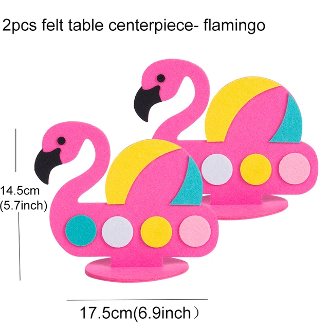 Tropical Flamingo Pineapples Cactus Coconut tree Centerpiece Table decorative Birthday Summer Wedding Hawaiian Party Decorations Flamingo 3