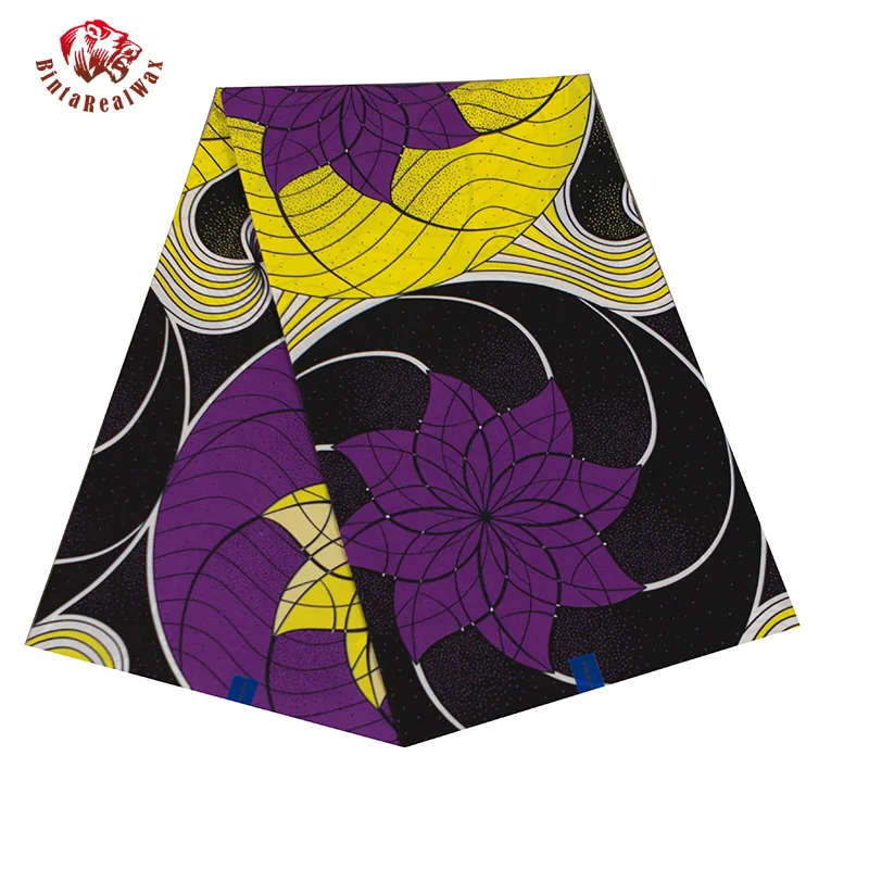 Анкара африканская восковая печать мягкая хлопковая ткань Базен BintaRealWax батик ткань дышащая хлопковая ткань для вечерние платья 40fs1358