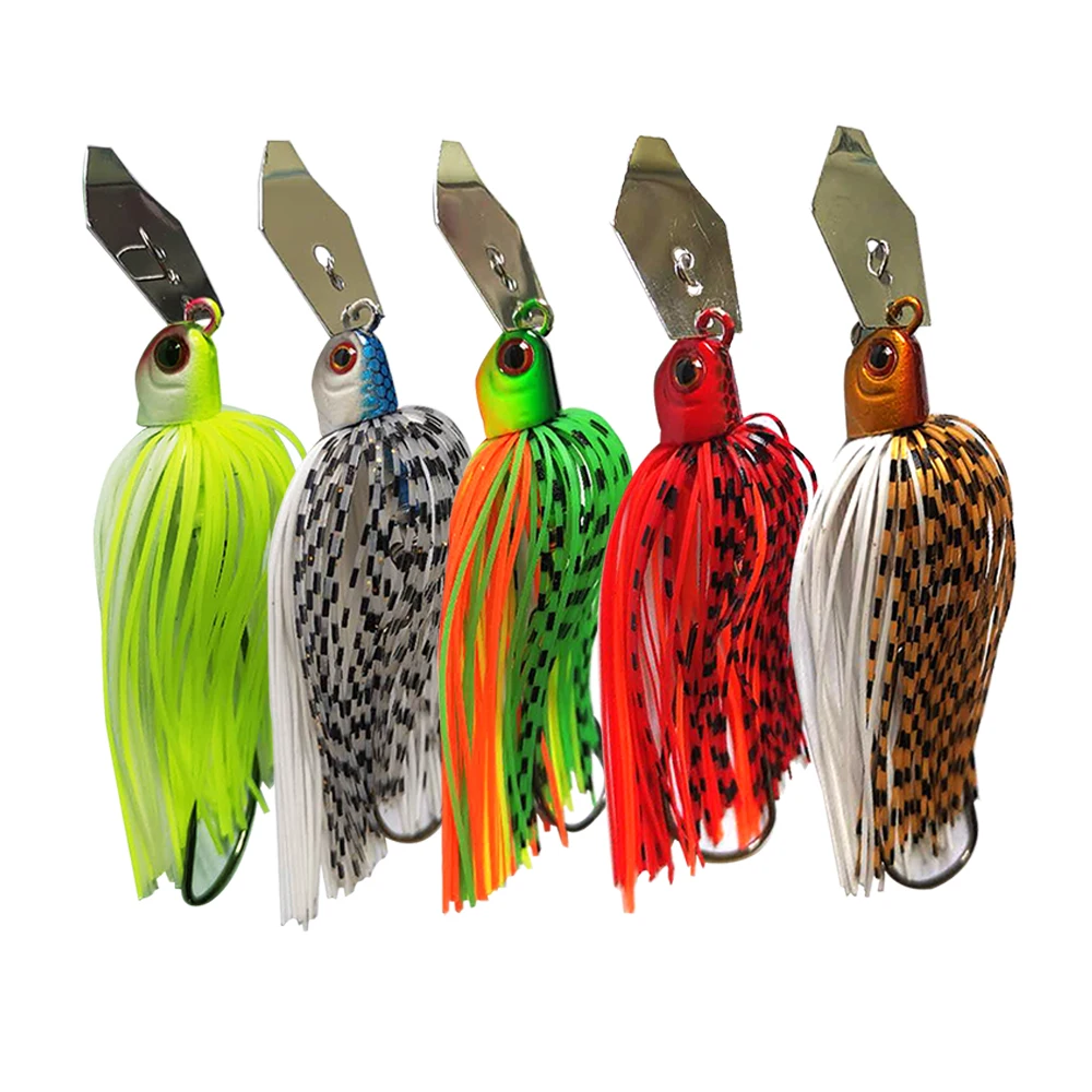 1PCS 12G/15G/20G/25G Chatter Bait Spinner Bait Weedless Fishing Lure  Buzzbait Wobbler Chatterbait for Bass Pike Walleye Fish