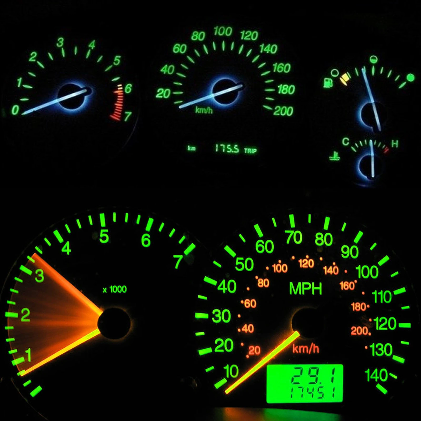 10 шт. T10 клин 5050 SMD Автомобильный датчик светодиода индикаторы кластера 147 152