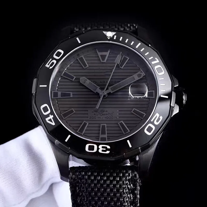 

43MM Luxury brand watch men automatic mechanical ceramic bezel date waterproof luminous stainless steel bangle AAA