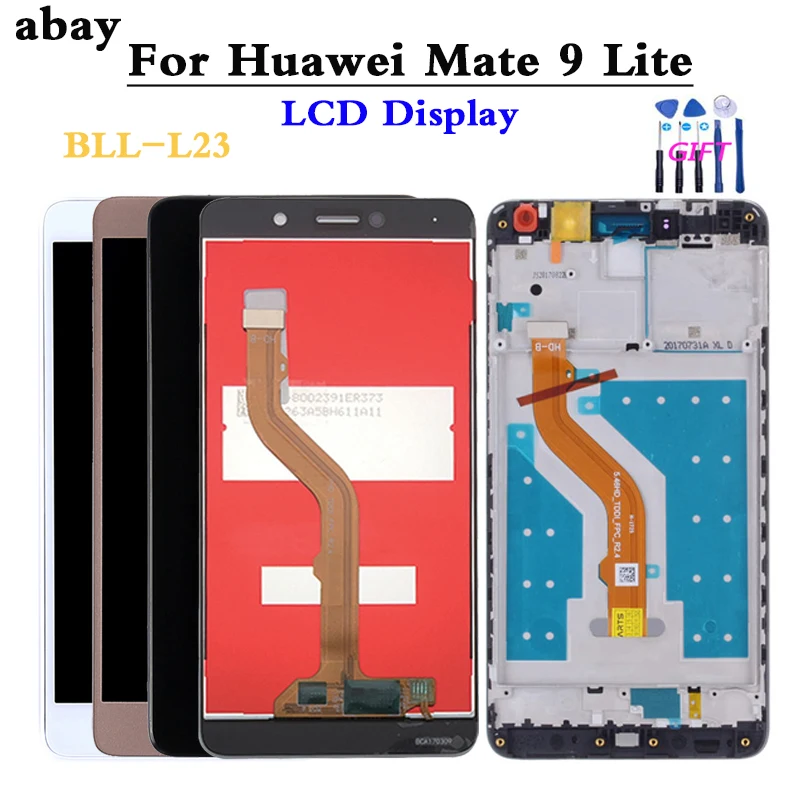 Pantalla LCD táctil para Huawei Mate 9 Lite, con Marco, BLL-L23, reemplazo  - AliExpress Teléfonos y telecomunicaciones