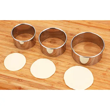 

Eco-Friendly Pastry Tools Stainless Steel Dumpling Maker Wraper Dough Cutter
