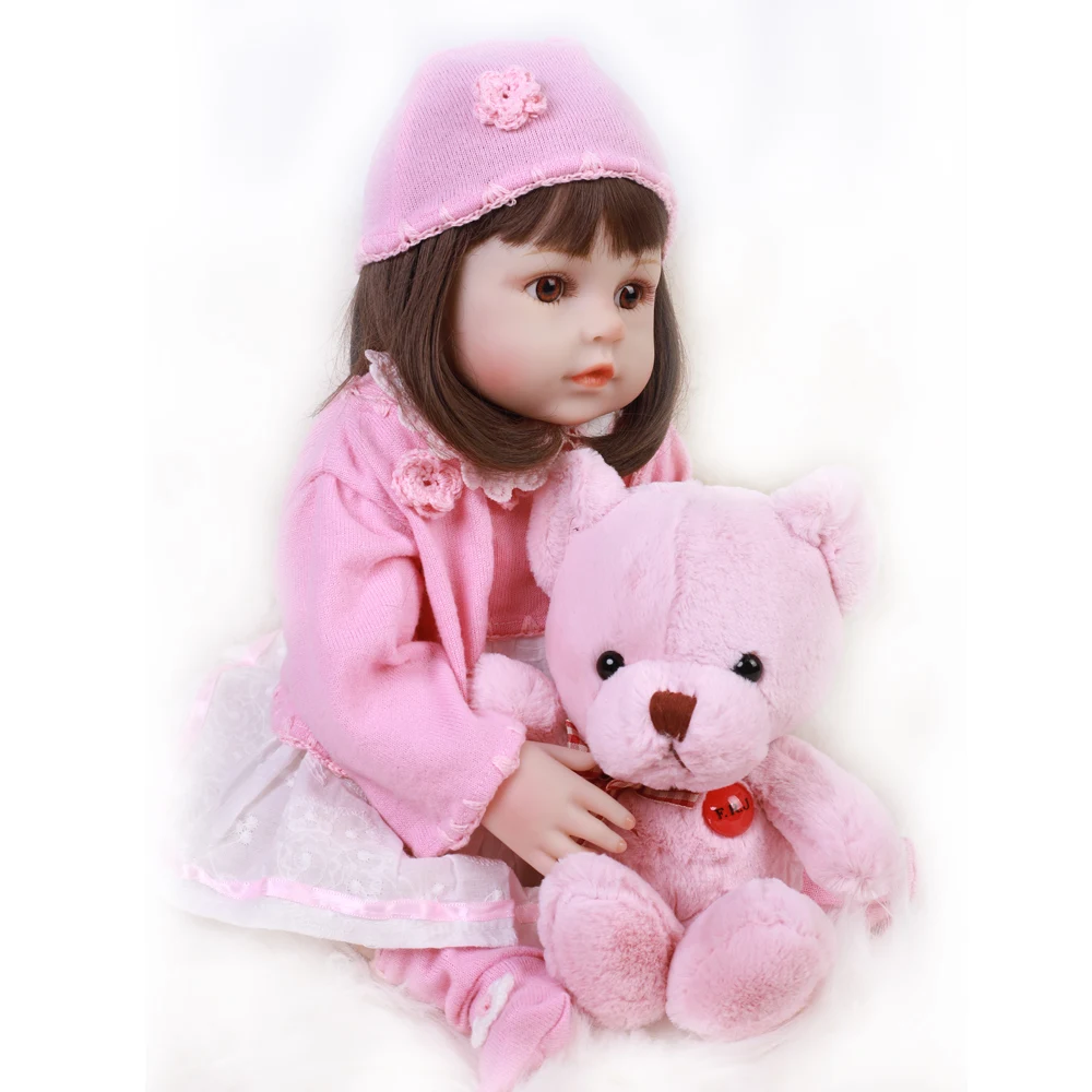 1" 48 см полная кукла для волос кукла Bebe Reborn гладкая виниловая кукла для тела Reborn Мягкая силиконовая Кукла Reborn Детские куклы игрушки для детей
