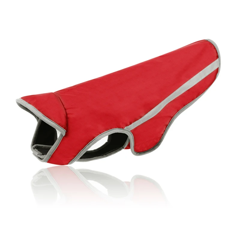 Reflective Pet Dog Clothes Waterproof Dog Coat Pet Jacket Puppy Vest Warm Outfit Clothing for Big Dogs S-XXXL - Цвет: Red