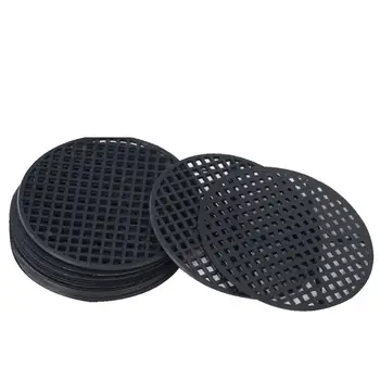 

100Pcs Flower Pot Hole Mesh Pad, 4.5cm Diameter Round Bonsai Pot Bottom Grid Mat T8WE
