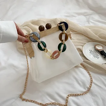 

Transparent ladies small bag 2020 popular new hot-selling chain female bag shoulder messenger handbag