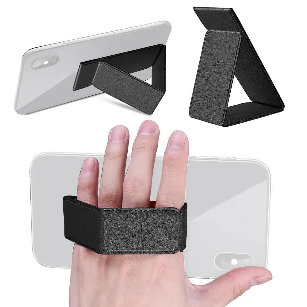 

Magnetic Phone Holder Universal Magnetic Bracket Car PU Folding Multi-angle Support Stand Phone Mobile Holder For iPhone Samsung