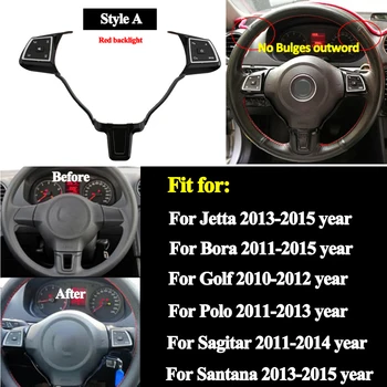 

For V olkswagen Universal Multifunction Steering Wheel Button For J etta Golf P olo Passat Touran Bora Sagitar Santana Lavida