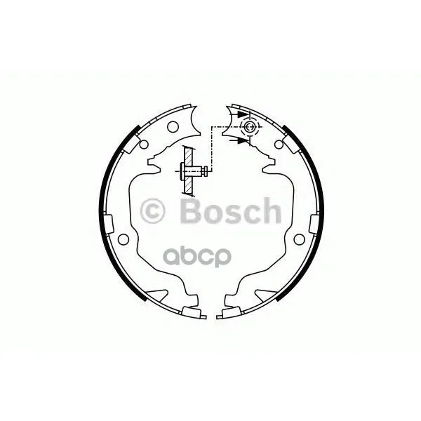 Колодки Тормозные Стояночного Тормоза Mitsubishi Lancer/Outlender, Citroen C-Crosser/C4, Peugeot 4008 Bosch арт. 0986487766