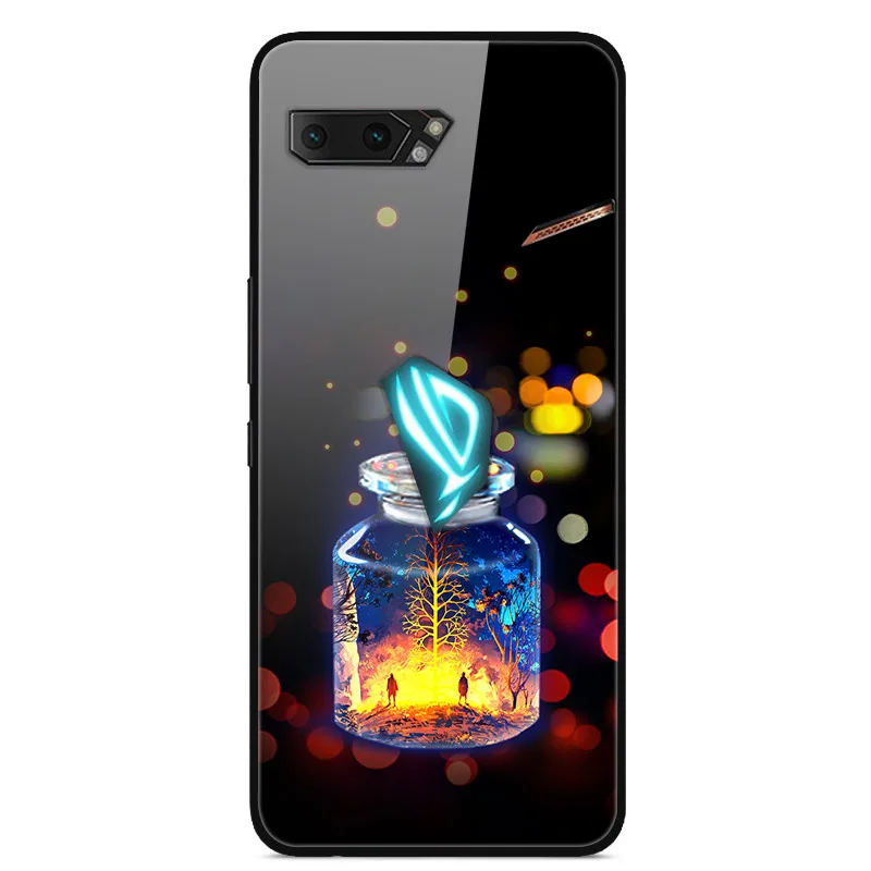 Для Asus ROG Phone 2 ZS660KL чехол из закаленного стекла Жесткий Чехол для задней панели чехол для телефона s для Asus ROG Phone2 II ZS660KL Чехол Мягкий бампер - Цвет: as photo 33