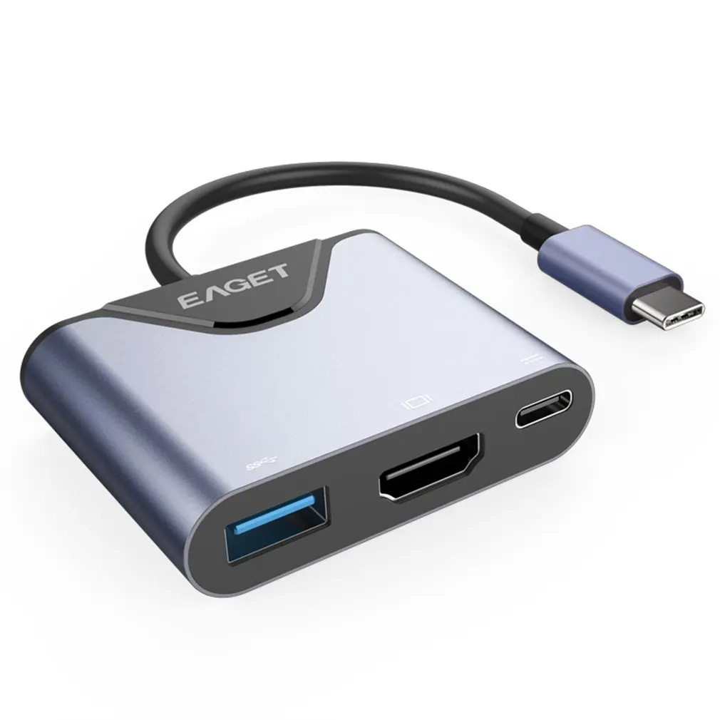 3 в 1 type-C USB HDMI интерфейсный кабель адаптер конвертер внешняя Видео Графика расширение для ноутбуков компьютеры ТВ