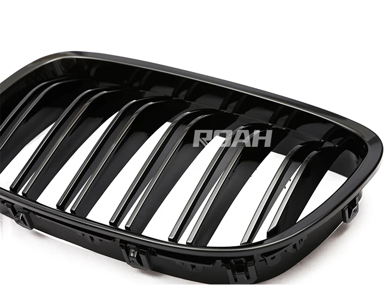 Front Bumper Hood Kidney Grille Glossy Black Double Slat Grill For BMW F07 5 Series M5 GT 520 528 530 535 550 2010-2017 car fenders