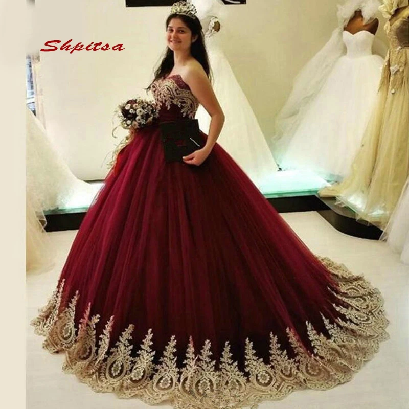Бордовый Тюль Quinceanera платья 2020 размера плюс Пышное Платье для бала маскарада 16