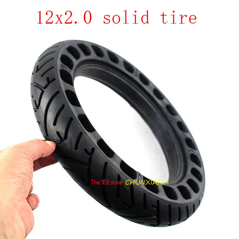 Size 12 Inch Non-inflatable Tubeless Solid Wheel Tyre 12x2.0 12x2.125 for Many Gas Scooter E-bike Hoverboard Self BalancingParts