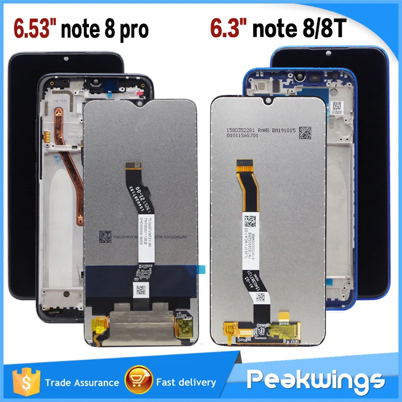 

AAA ++ LCD For Xiaomi Redmi Note 8T LCD Display With Touch Screen Assembly LCD For Redmi Note 8 Pro LCD For Redmi Note 8 LCD