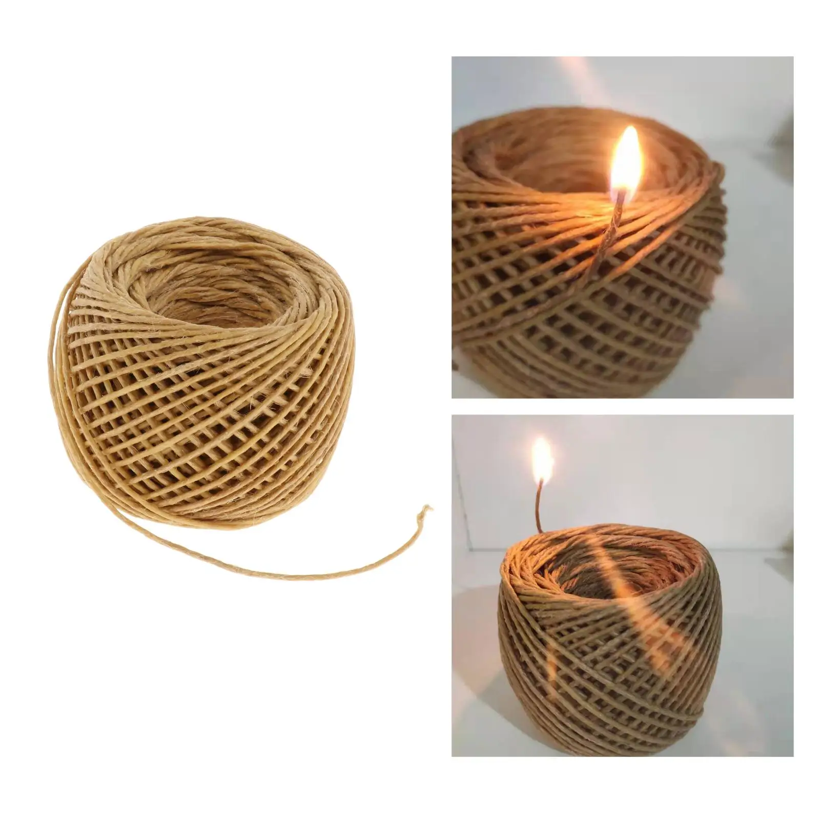 10m Organic Hemp Candle Hemp Core With Pure Bee Wax For DIY Oil Lamp Candle  Core Organic Hemp Candle Wickk For Candles Supplies - AliExpress