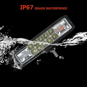 

Lamp Work Light Bar 4WD Truck White/Red/Blue 36W IP67 6000K 2x 6inch LED
