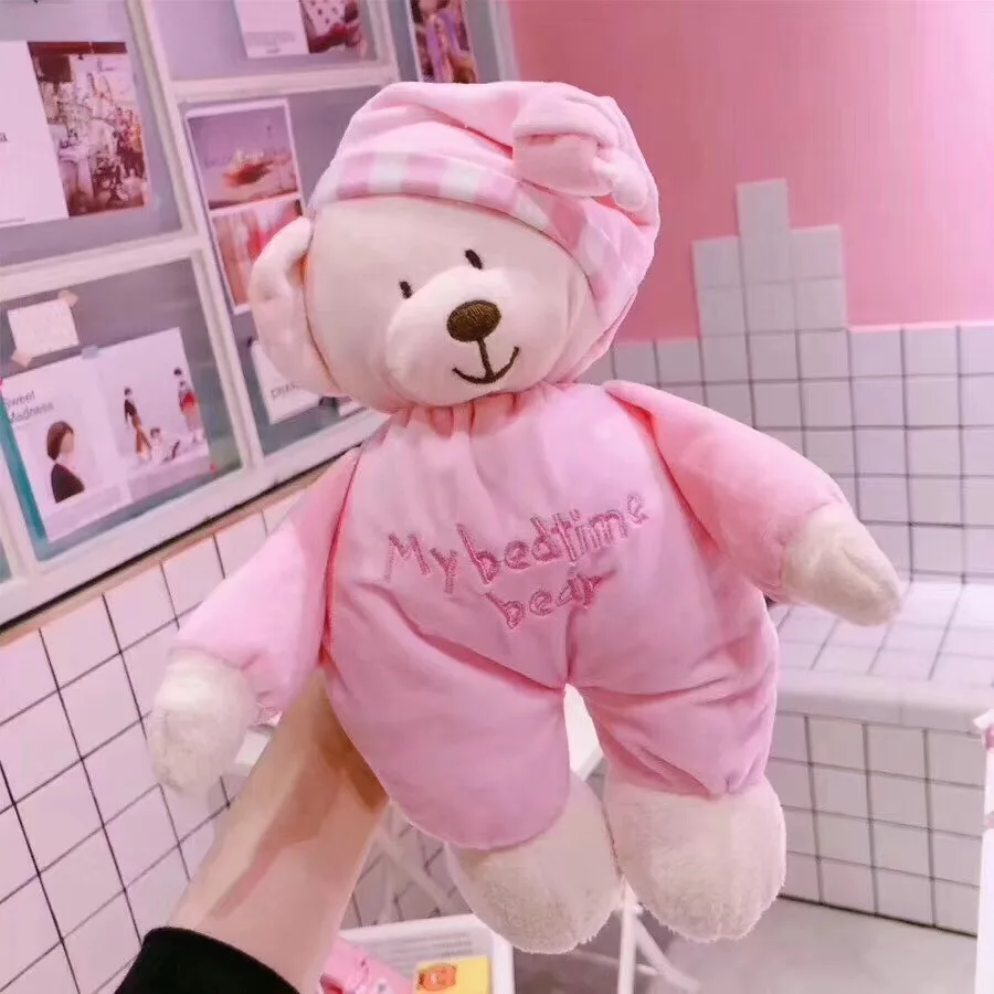 Infant Doll Pacify Bear Doll to Sleep with Hold Couple Doll 3-6 Month Baby Plush Toys Birthday Gift
