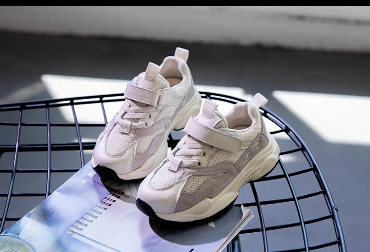 RUMRAM Kids Shoes For Girl Boy Winter Autumn Summer Genuine Leather Air Mesh Breathable Fashionable Walking School Shoes Kids  (6)