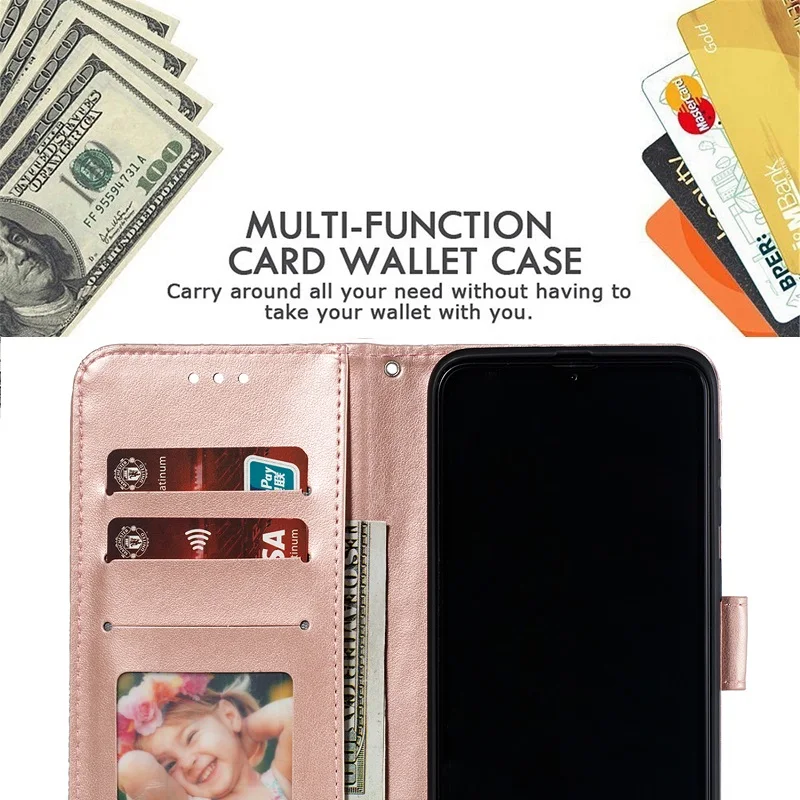 flower Leather wallet Case for Xiaomi Redmi Note 12 10 Pro 11 10S 8 8T Redmi 10 9AT 9T 9 9A 7A 9C Funda Carcasa leather wallet case